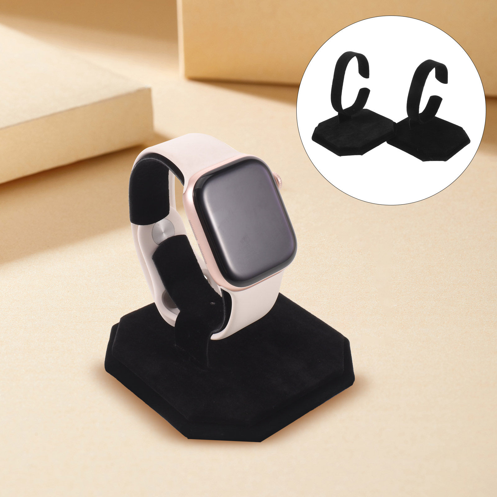 Jewelry And Watches Stores - 2Pcs Elegant C-Shaped Watch Display Stand