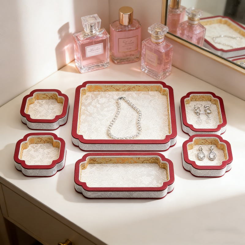 Al Ain Jewelry & Watches Exhibition 2025 - Palace Silk Jewelry Display Tray with