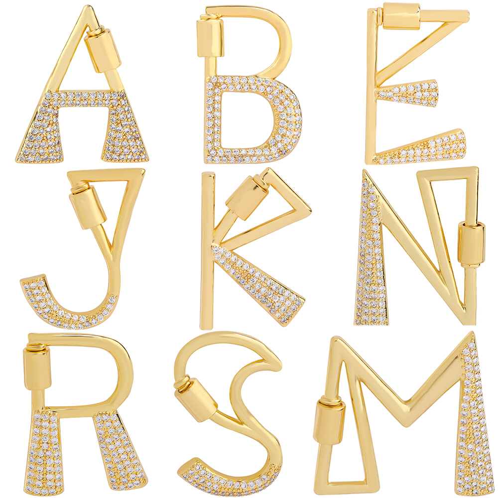 Engraved Name Necklace - Juya 18K Gold Plated 26 Alphabet