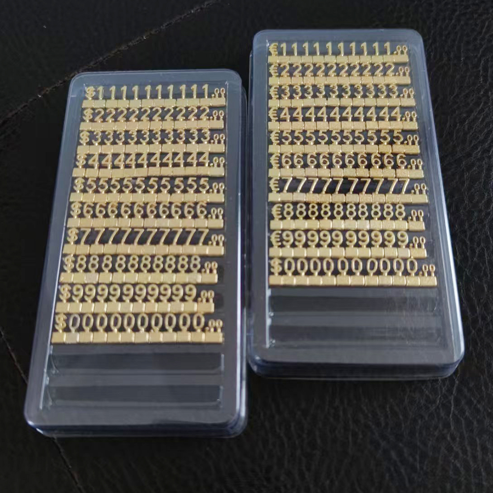 Jewelry And Watches Stores - Gold 3D Combined Price Tag Adjustable