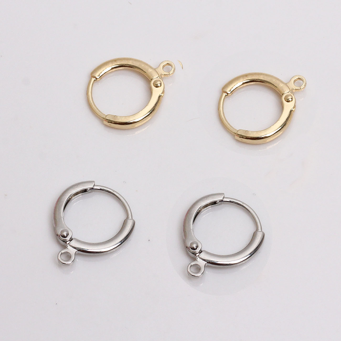 Hoop Earrings - Eruifa 20pcs 12mm Earing Base Connector