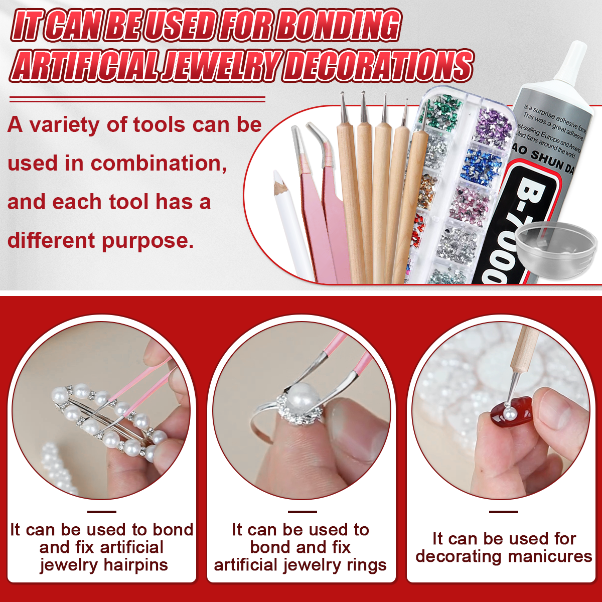 Jewelry Repair & Watches Durham Nc - B7000 50ml Multipurpose Industrial Adhesive DIY