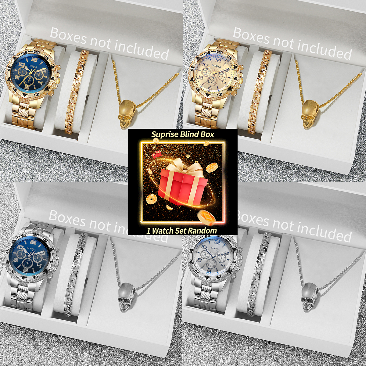 Jewelry Watch - Surprise Mystery Watch Set Blind Box-3PCS/Set