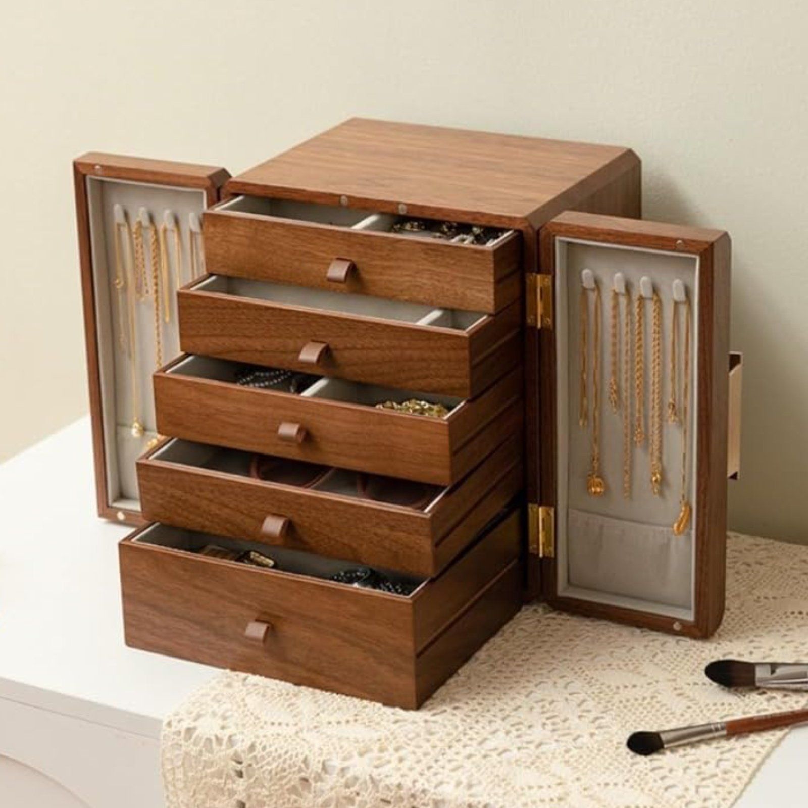 Wooden Jewelry Box New Chinese - Jewelry & Watches Store review and price