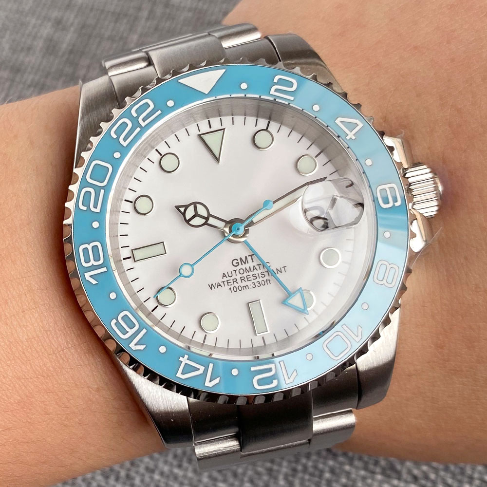 Customized 40mm Ice Blue Dial  - Jewelry Watch review and price