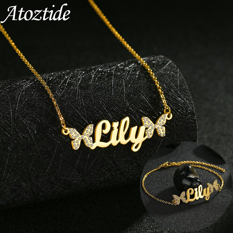 Atoztide Customized Jewelry Se - Engraved Name Necklace review and price