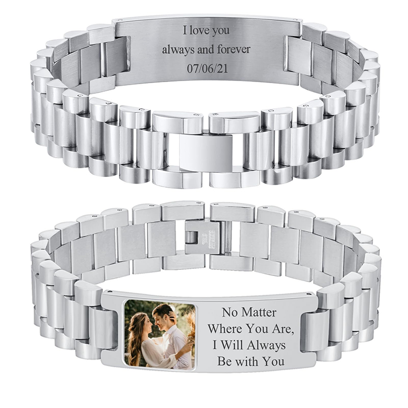 Custom Picture Text Bracelet W - Jewellery Watches review and price
