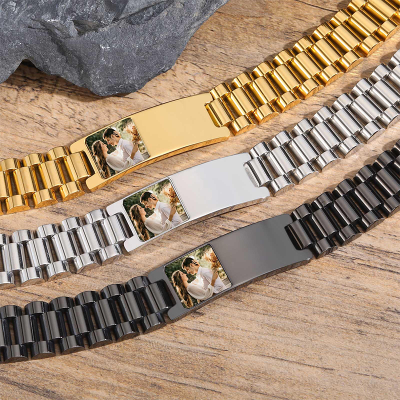 Custom Picture Text Bracelet W - Jewellery Watches review and price