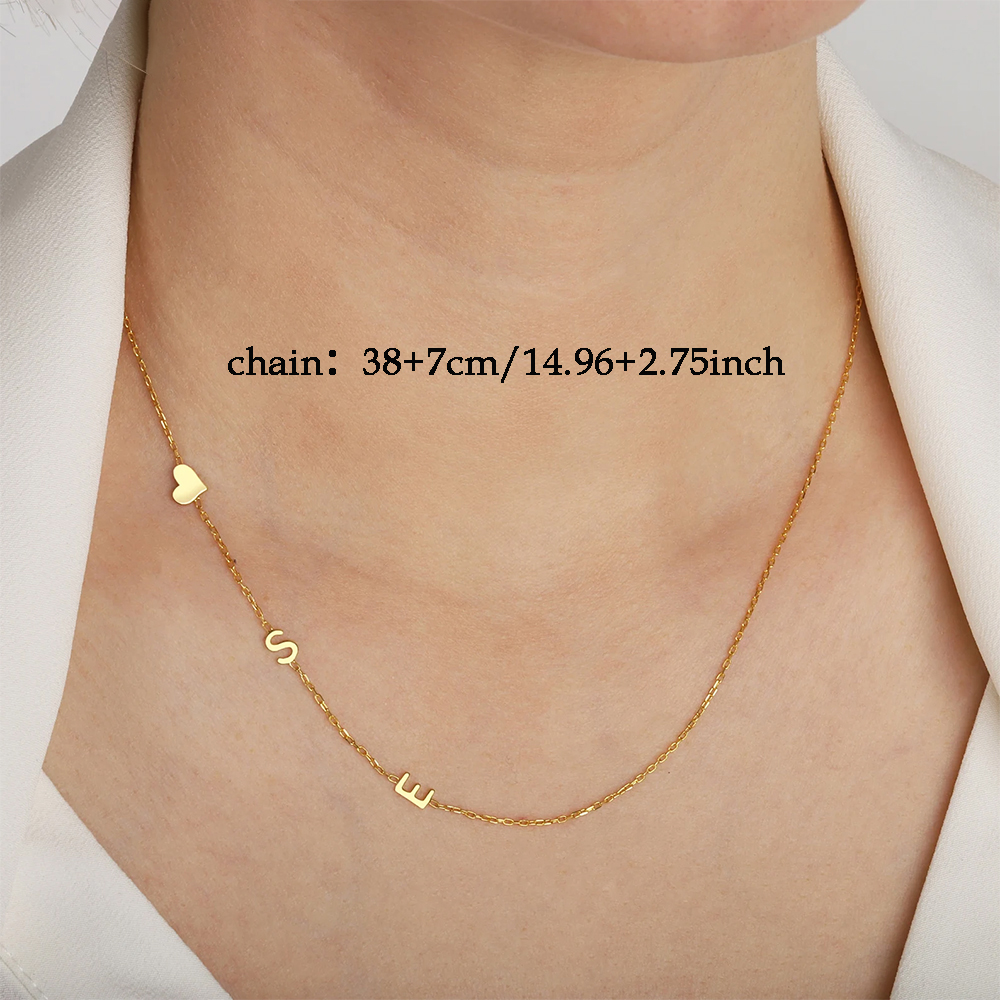 Custom Heart Sideways Letter I - Engraved Name Necklace review and price