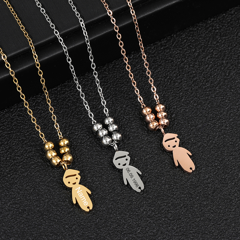 Personalised Boy Girl Pendant  - Engraved Name Necklace review and price