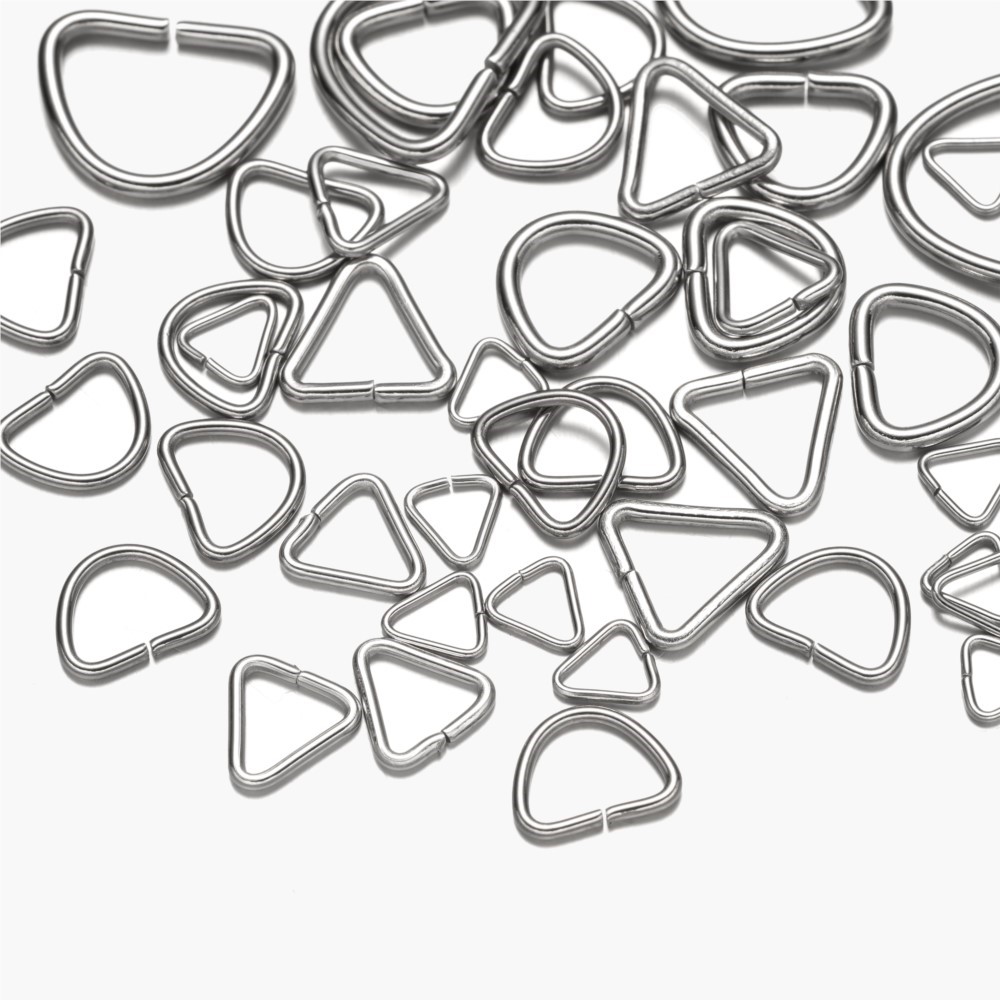 100pcs Stainless Steel Open Tr - Hoop Earrings review and price