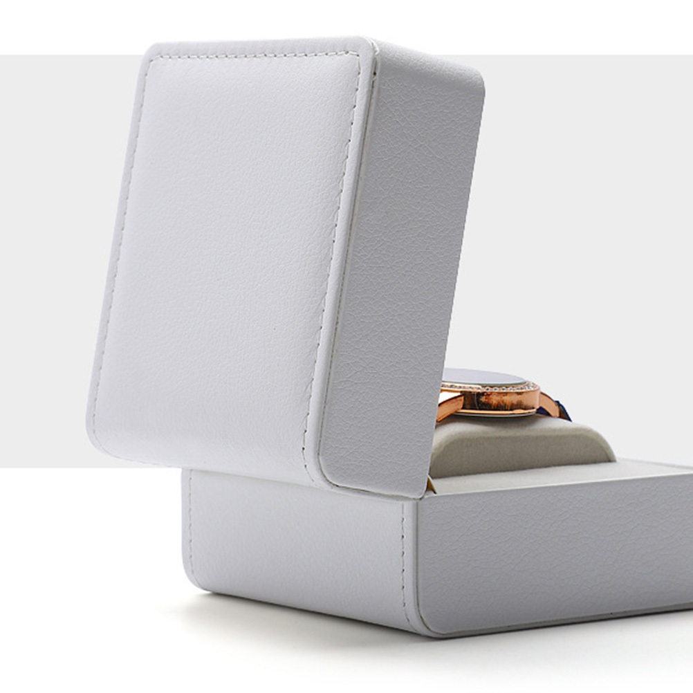 White Watch Box Case Durable E - Jewelry Shop Watches review and price
