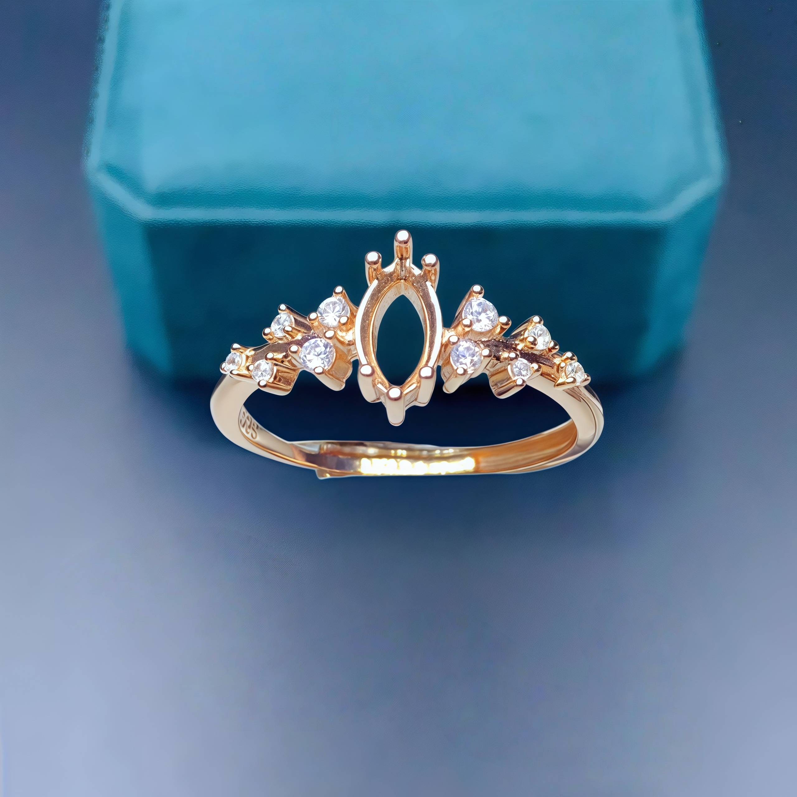 Setting 4*8mmHorse eye Shape S - Sterling Silver Ring review and price