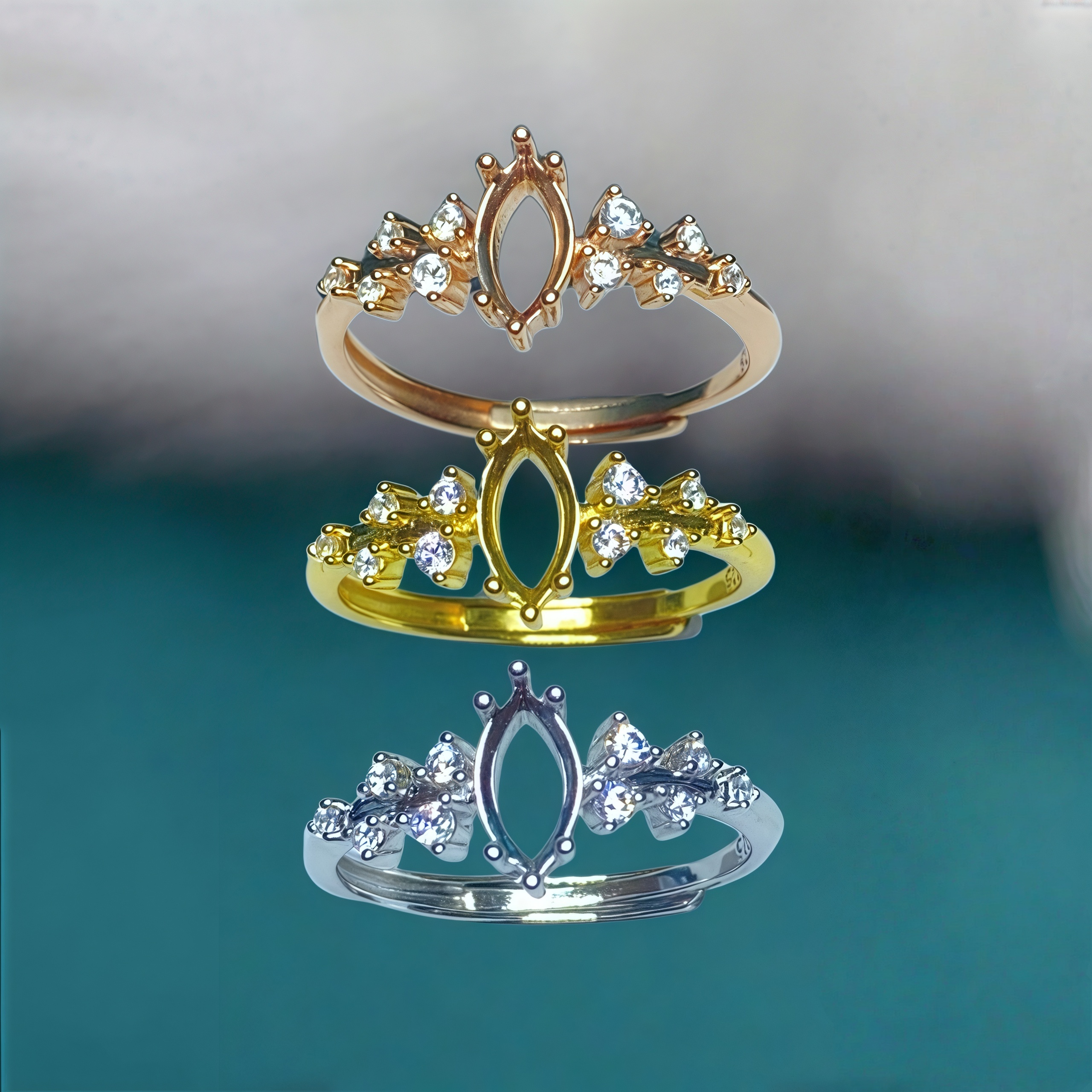 Setting 4*8mmHorse eye Shape S - Sterling Silver Ring review and price