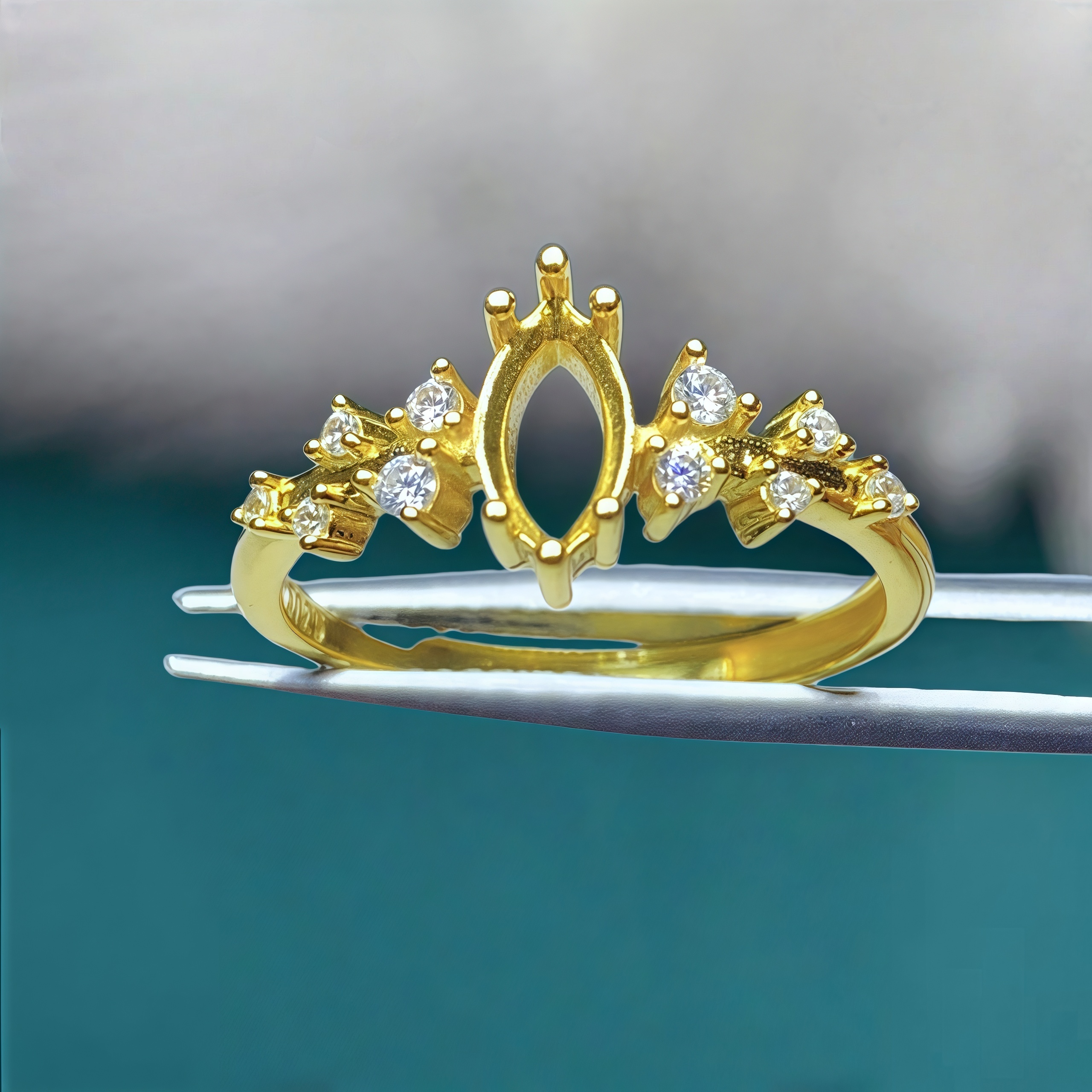 Setting 4*8mmHorse eye Shape S - Sterling Silver Ring review and price