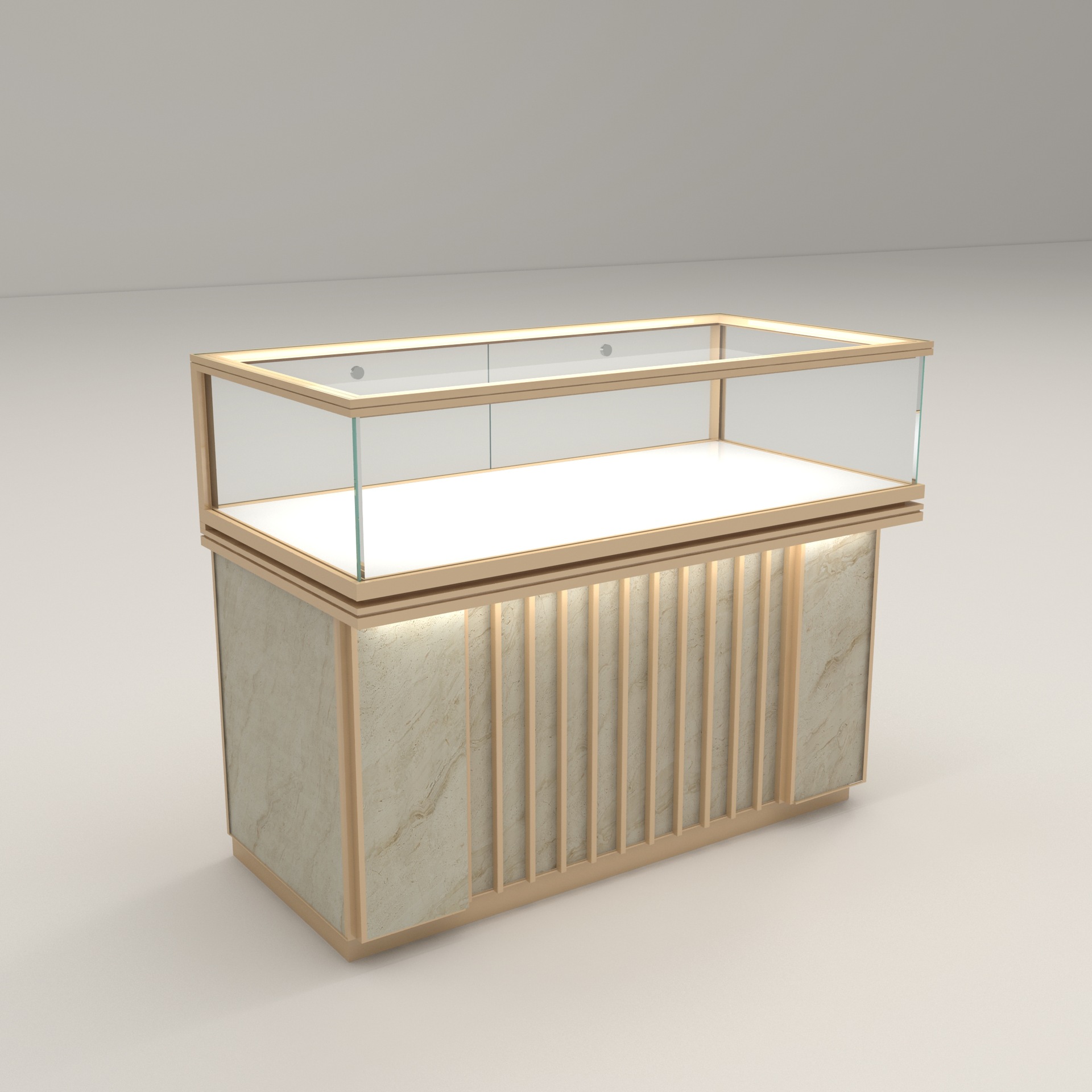 Glass jewelry display cabinet  - Jewelry And Watches Stores review and price