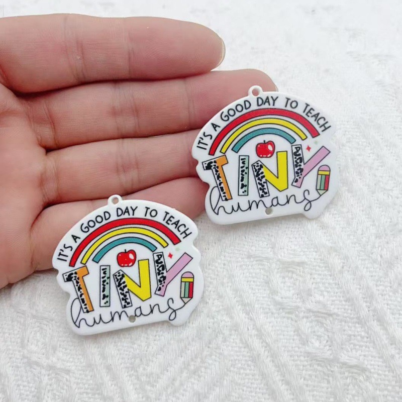 10pcs Teacher's Day Acrylic Do - Jewelry & Watches Store review and price