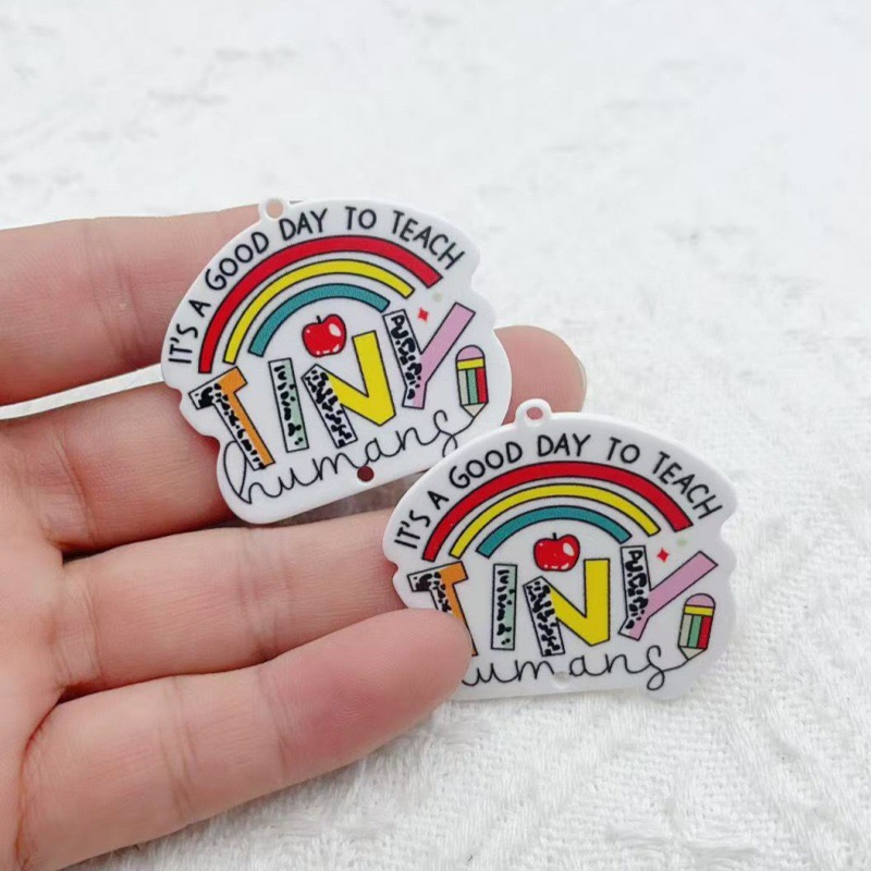 10pcs Teacher's Day Acrylic Do - Jewelry & Watches Store review and price