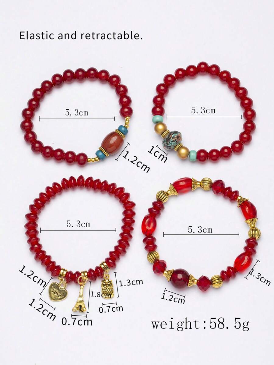 1 Set Of 4pcs Boho Style Decor - Jewelry & Watches Store review and price