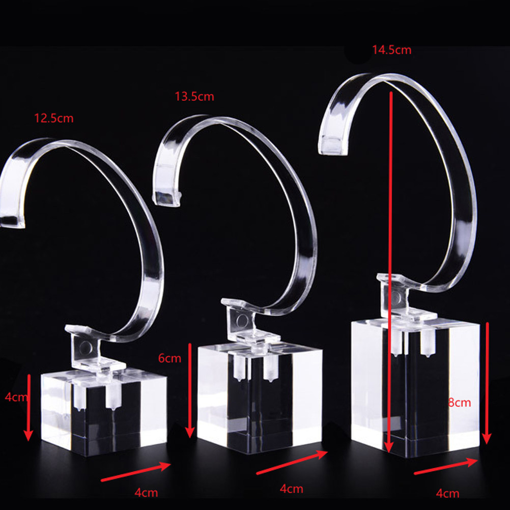 3Pcs Transparent Watch Display - Jewelry Shop Watches review and price