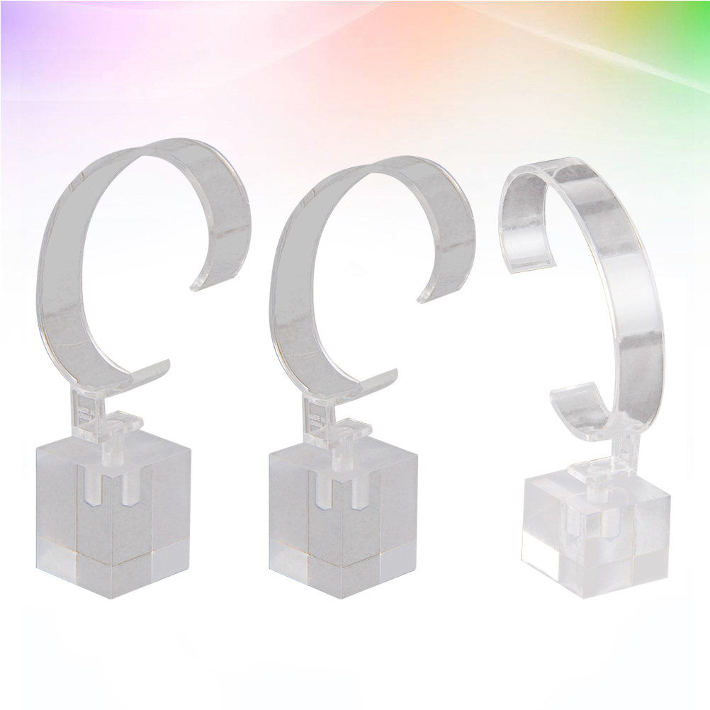 3Pcs Transparent Watch Display - Jewelry Shop Watches review and price