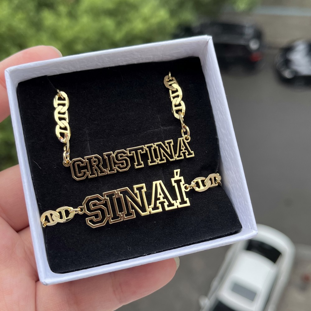 DUOYING Custom Name Hollow Nec - Engraved Name Necklace review and price