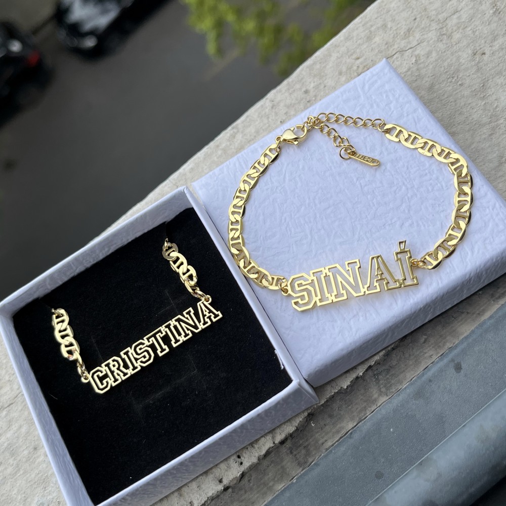 DUOYING Custom Name Hollow Nec - Engraved Name Necklace review and price