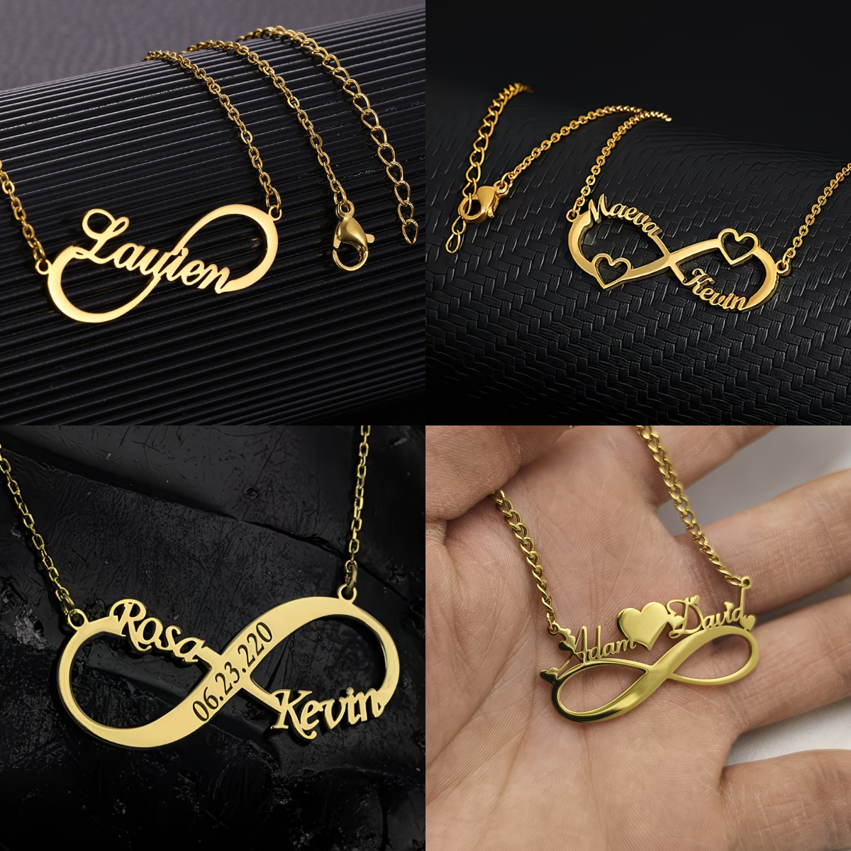 Custom Name Infinity Necklaces - Engraved Name Necklace review and price