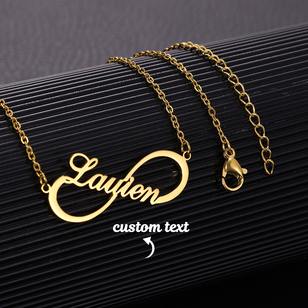 Custom Name Infinity Necklaces - Engraved Name Necklace review and price