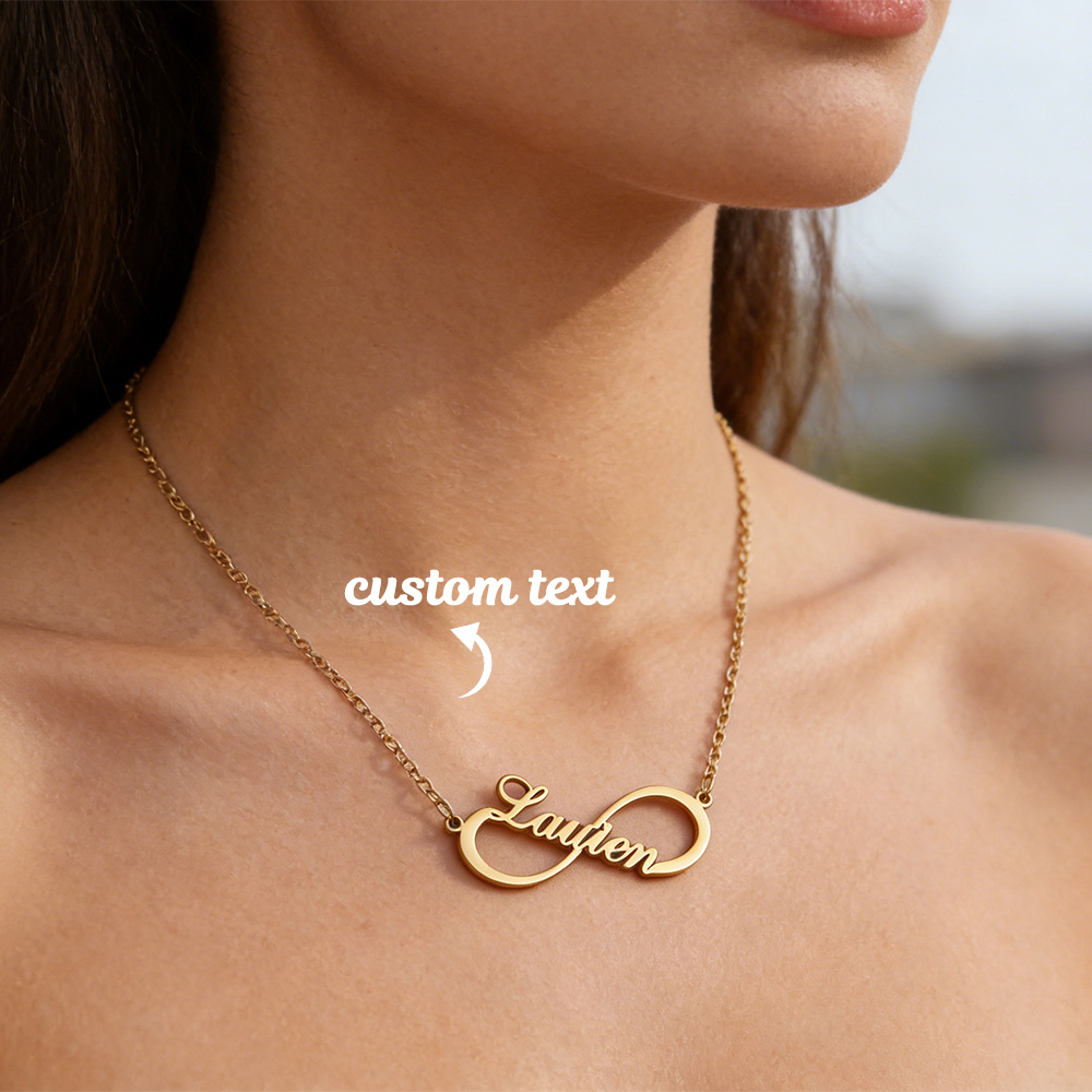 Custom Name Infinity Necklaces - Engraved Name Necklace review and price