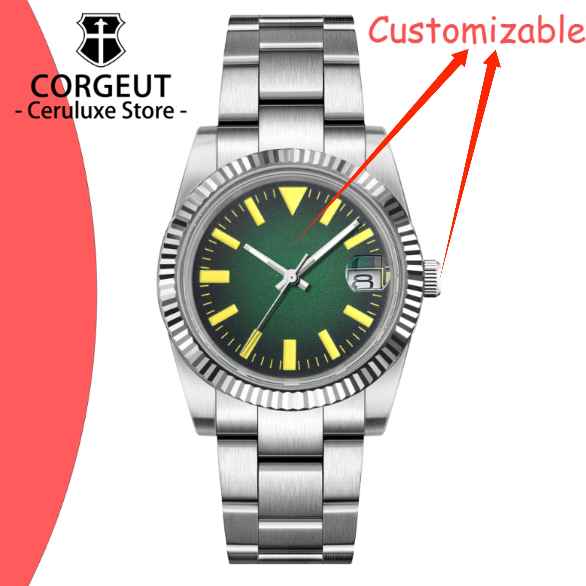 Custom Logo 36/39mm New NH35 A - Jewellery Watches review and price