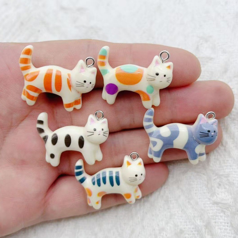 10pcs resin cartoon cat animal - Jewelry & Watches Store review and price