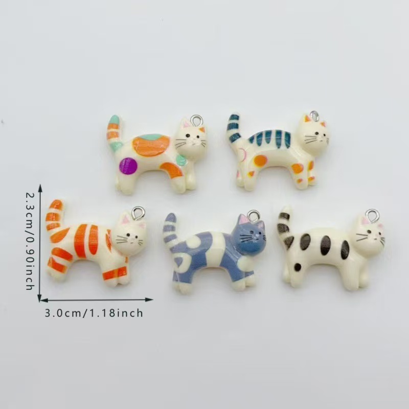 10pcs resin cartoon cat animal - Jewelry & Watches Store review and price