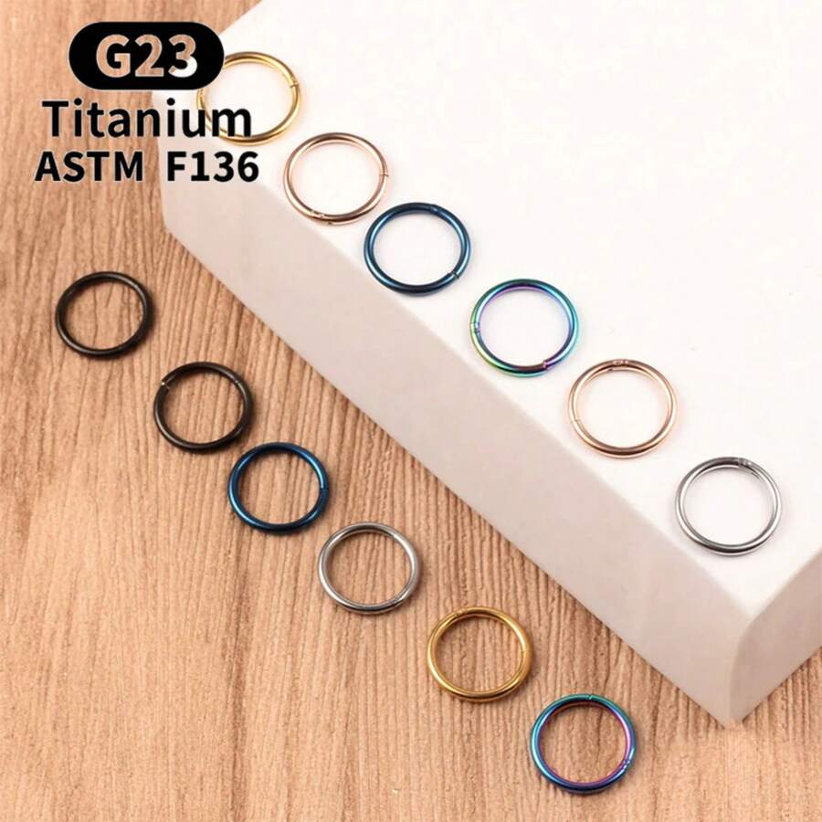 G23 Titanium Small Circle Nose - Hoop Earrings review and price