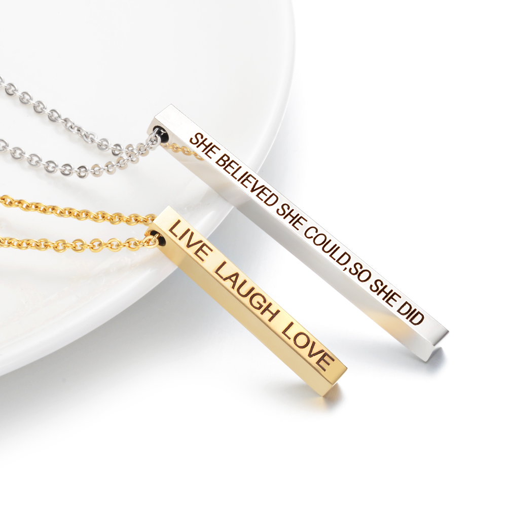 Customized Personalized French - Engraved Name Necklace review and price