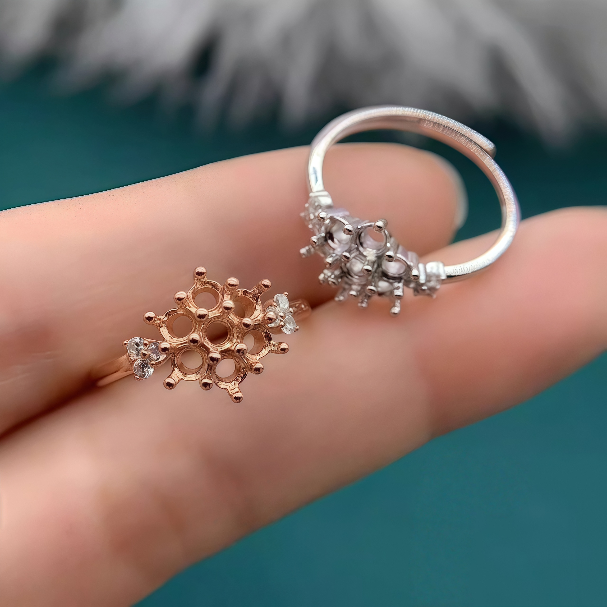 Setting 3mm Round Stone Fashio - Sterling Silver Ring review and price