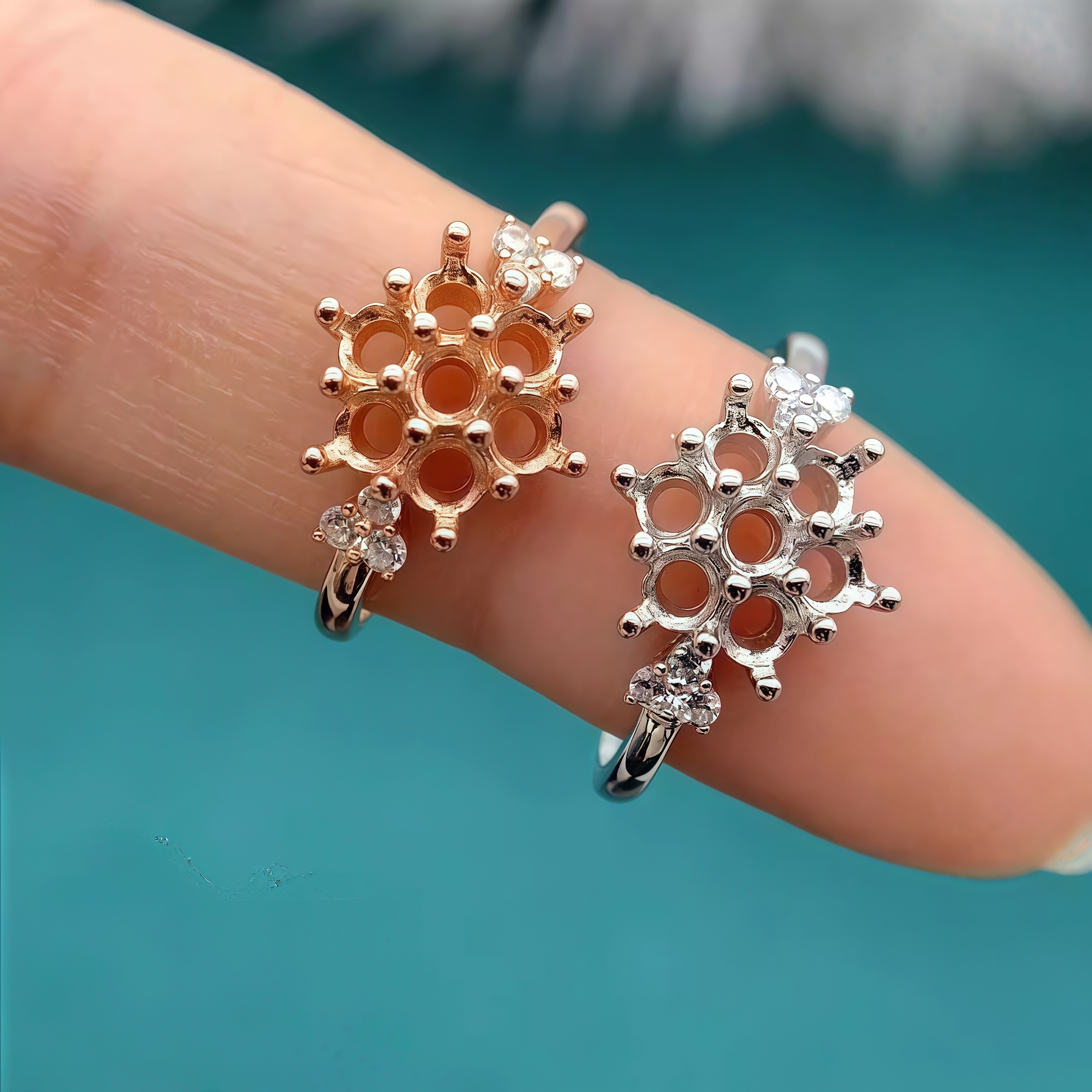 Setting 3mm Round Stone Fashio - Sterling Silver Ring review and price