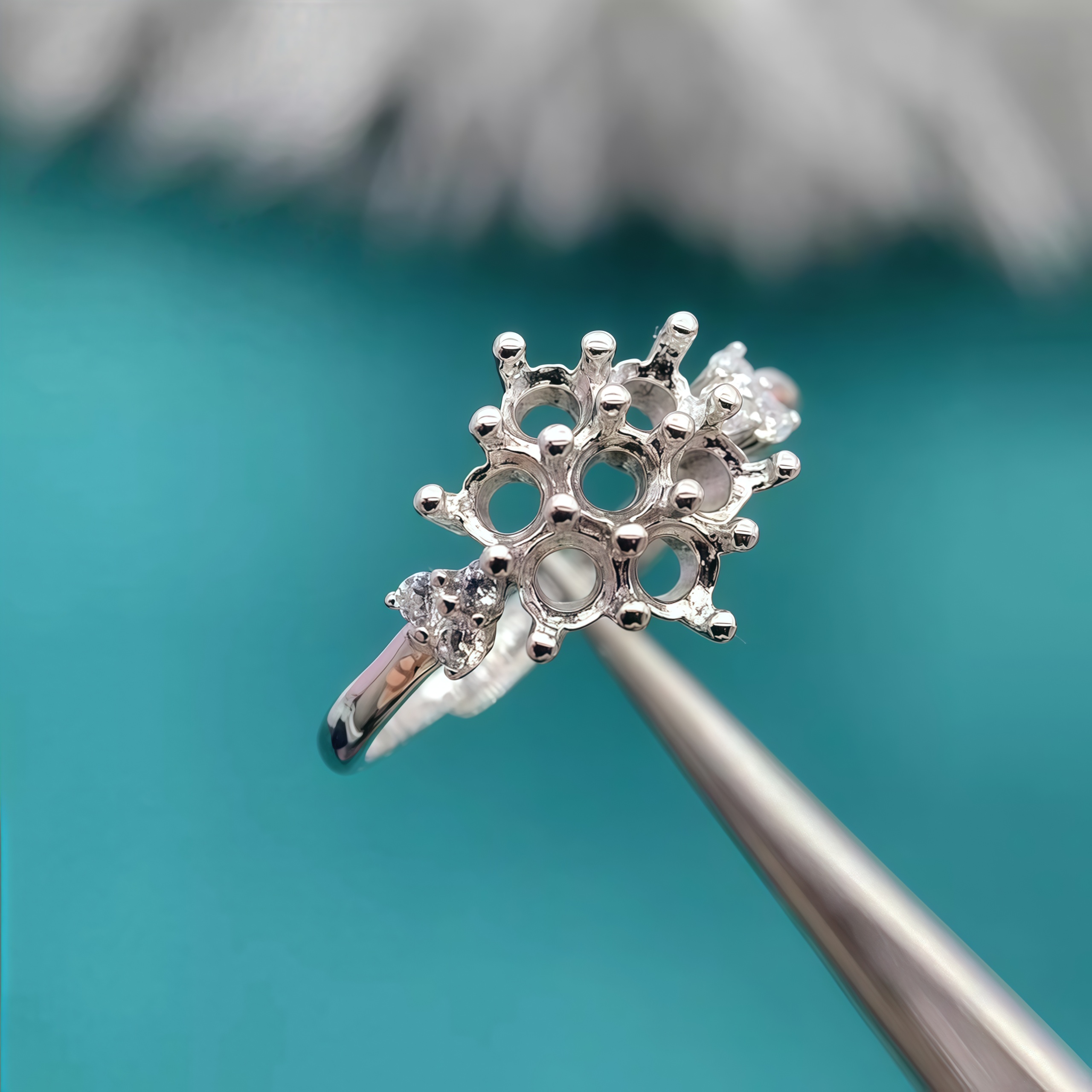 Setting 3mm Round Stone Fashio - Sterling Silver Ring review and price