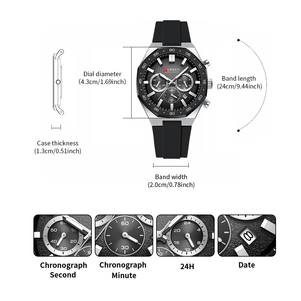 CURREN Fashion Casual Men Spor - Jewellery Watches review and price