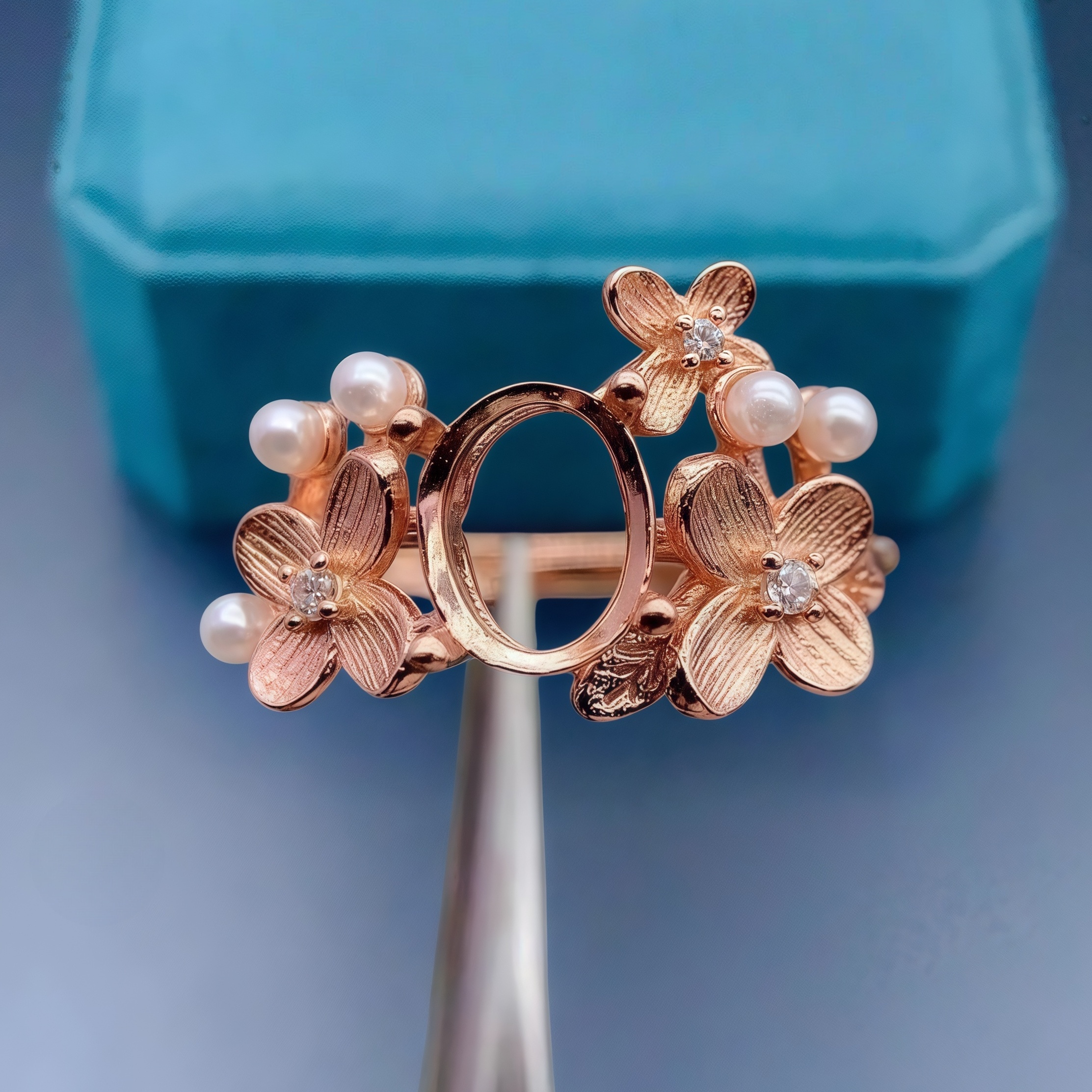 Setting 6*8mmEllipse Stone Fas - Sterling Silver Ring review and price