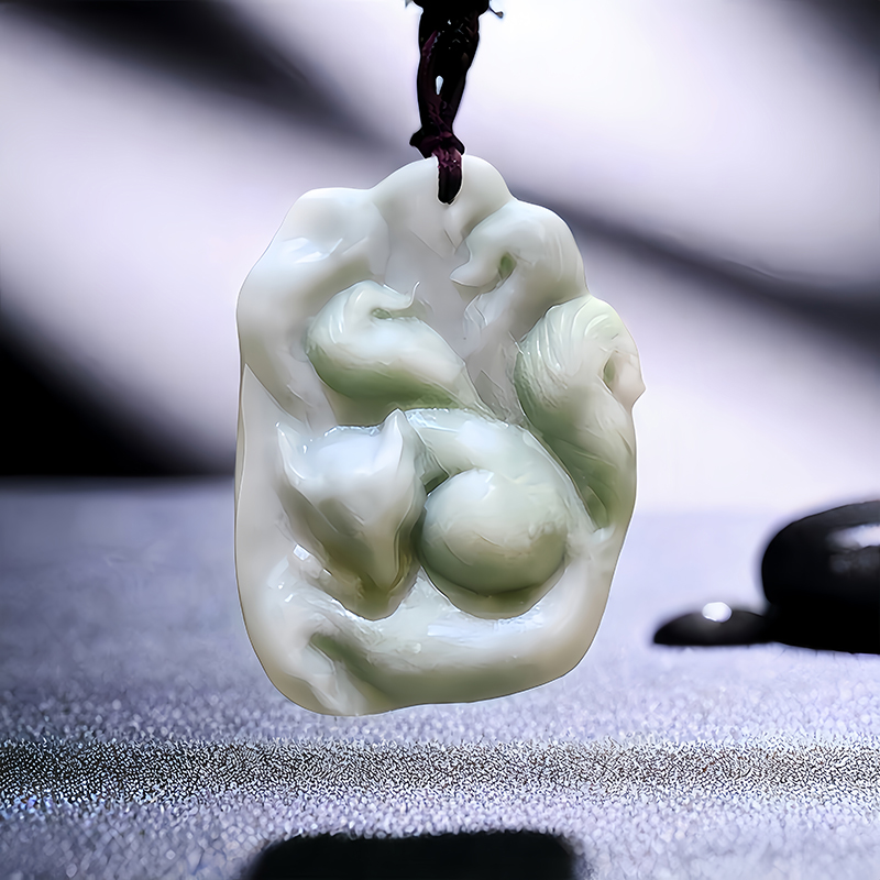 Natural Real Jade Fox Pendant  - Luxury Gifts Jewelry & Watches Namfleg Mostar review and price